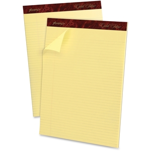 Tops Products 20022 Perforated Pads,Narrow,50 Shts,8-1/2"x11-3/4",Canary by Ampad