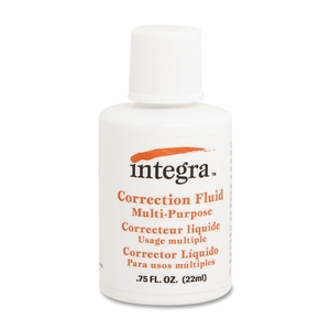 Multipurpose Correction Fluid, 22ml, White by Integra
