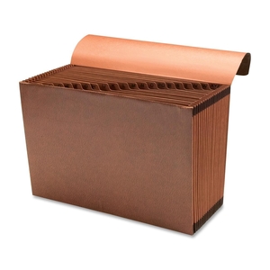 Sparco Products 23683 Accordion File,w/Flap,A-Z,21 Pocket,Legal,15"x10",Brown by Sparco