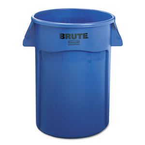 RUBBERMAID COMMERCIAL PROD. 264360BLUE Brute Vented Trash Receptacle, Round, 44gal, Blue by RUBBERMAID COMMERCIAL PROD.