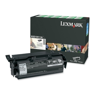 Lexmark International, Inc X651H11A Toner Cartridge, Return Program, 25000 Page Yield, Black by Lexmark