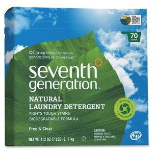 Seventh Generation, Inc 22824 Powder Laundry Detergent, 70 Loads, 112 oz., Free/Clear by Seventh Generation