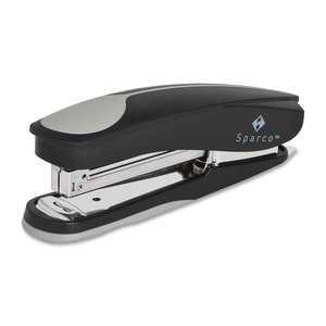 Sparco Products 8964 Full Strip Stapler,w/ Soft Handle/Base,20 Cap,Black/Gray by Sparco