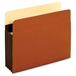 Tops Products C1524EHD File Pockets, Letter, 24 Pt., 3-1/2", Exp, Brown by Globe-Weis