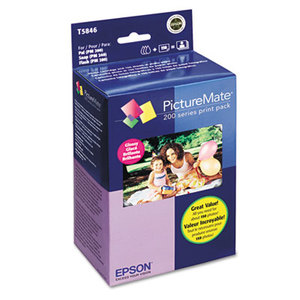 Epson Corporation T5846 PictureMate 200-Series Print Pack, 4 x 6, 150 Sheets/Pack by EPSON AMERICA, INC.