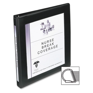 Avery 68050 Slant RingView Binder, 1/2" Cap, 8-1/2"x11", Black by Avery