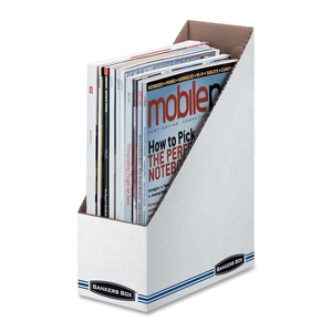 Standard Magazine Storage File,3-7/8"x9-1/4"x11-3/4",WE/BE by Bankers Box