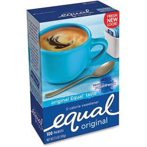 Equal Sugar Substitute, 1.0 g Packets, 100/BX by Equal