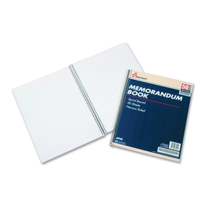 National Industries For the Blind 7530-00-286-6952 Memo Book, Ruled, Spiral, 8-1/2"x11", 50 Shts/PD,12/PK,WE by SKILCRAFT