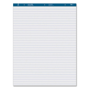 Easel Pad, Ruled, 50 Sheets, 27"x34", 4/CT, White by Business Source