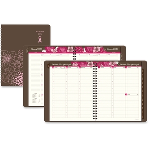 ACCO Brands Corporation 794905 Wkly/Mthly Appt Book,Jan-Dec,Vertical,2PPW,8-1/2"x11",Brown by At-A-Glance