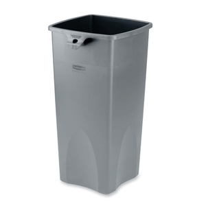 Newell Rubbermaid, Inc 356988GY Square Waste Container,23 Gal,14-1/2"x14-1/2"x28",Gray by Rubbermaid