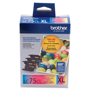 Brother Industries, Ltd LC753PKS Ink Cartridges, 600 Page Yield, Magenta/YW/Cyan by Brother