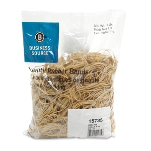 Rubber Bands,Size 18,1 lb./BG,3"x1/16",Natural Crepe by Business Source