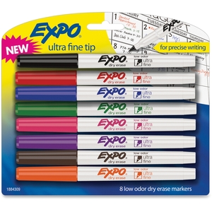 Newell Rubbermaid, Inc 1884309 Dry Erase Markers, Ultra Fine, Nontoxic,8/Pk, Ast by Expo