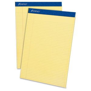 Perforated Pad, Narrow Rule, 50 Shts/Pad,8-1/2"x11-3/4",CY by Ampad