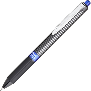 PENTEL OF AMERICA K497C Gel Pen, Refillable, Medium Pt, Blue Ink/ BK Barrel by Pentel