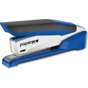 Spring Powered Stapler,use 1/4" Staples,25Sht/Cap,Blue/Silvr by PaperPro
