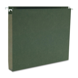 Business Source 43850 Hanging File Folders, Ltr, 1/5 Tab, 1" Exp, 25/BX, SDGN by Business Source