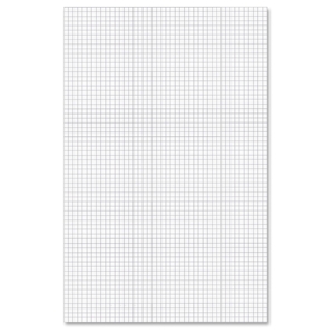 Tops Products 22037 Quad Pads, Ruled 4x4, 50 Sheets,11"x17", White by Ampad