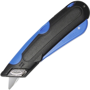 Self-Retracting Knife, Adjustable Blade, Blue/Black by Garvey