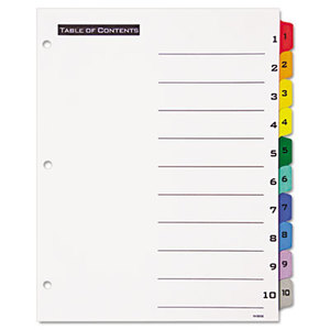 Avery 11671 Table 'n Tabs Dividers, 10-Tab, Letter by AVERY-DENNISON