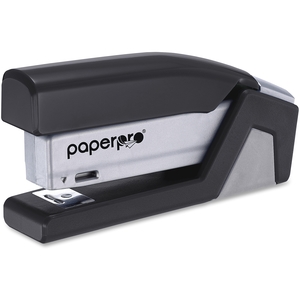 Spring Powered Stapler, Staples 15 Sheets, Black/Gray by PaperPro