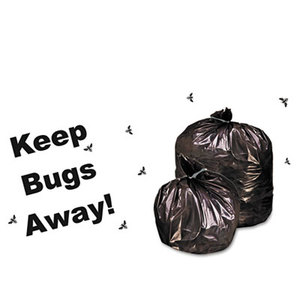 Insect-Repellent Trash Garbage Bags, 45gal, 2mil, 40 x 45, Black, 65/Box by STOUT
