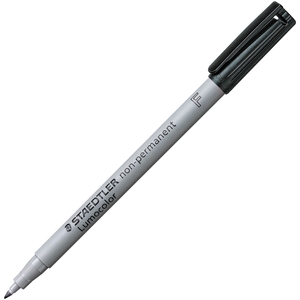 Staedtler Mars GmbH & Co. 316-9 Lumocolor Nonpermanent Markers, Fine Point, 10/PK, Black by Staedtler