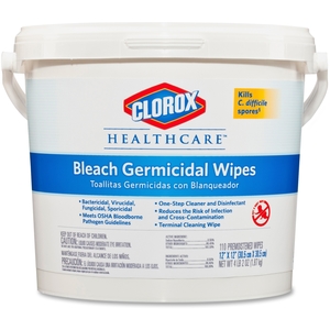 The Clorox Company 30358 Germicidal Wipes, Clorox, 110 Wipes, White by Clorox