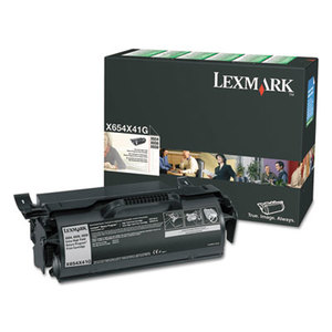 Lexmark International, Inc X654X41G X654X41G (X65X) Extra High-Yield Toner, 36000 Page-Yield, Black by LEXMARK INT'L, INC.