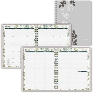 ACCO Brands Corporation 759905 Wkly/Mthly Planner,Vertical,Jan-Dec,8-1/2"x11",Botanique by At-A-Glance