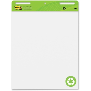 3M 559RP Self-Stick Easel Pad, 30 Sheets, 25"x30", 2 Pad/CT,White by Post-it