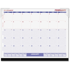 ACCO Brands Corporation SKLKFW32 Desk Pad Calendar, Blocks, 12-Month Jan-Dec, 22"x17" by At-A-Glance