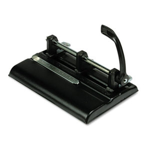 40-Sheet Lever Action Two- to Seven-Hole Punch, 9/32" Holes, Black by PREMIER MARTIN YALE