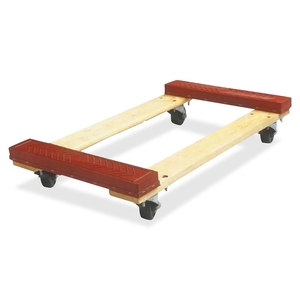 Sparco Products 68981 Hardwood Dolly, 1000 lb Cap.,18"x30"x6-1/8", Red by Sparco