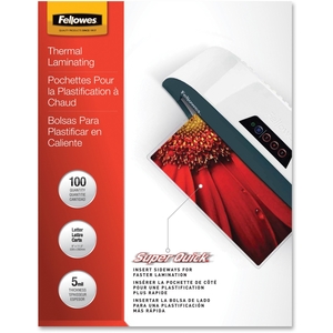 Fellowes, Inc 5223001 LAMINATING POUCH LETTER 11.5IN X 9IN LANDSCAPE 5MIL 100PK by Fellowes