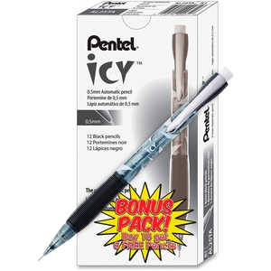 PENTEL OF AMERICA AL25TASWSPR Automatic Pencils, .5mm, Refillable, 24/PK, Smoke by Pentel