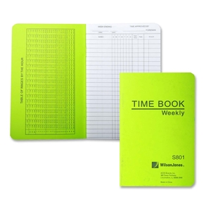 ACCO Brands Corporation WS801 Time Book, Pocket Size, Weekly/1 Page, 6-3/4"x4-1/8", White by Wilson Jones