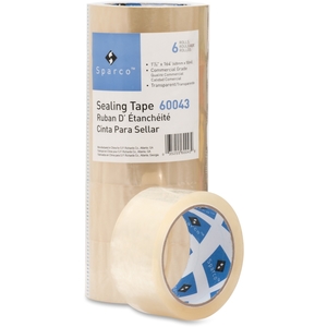 Sparco Products 60043 General Purpose Sealing Tape, 1-7/8"x164', 3" Core, Clear by Sparco