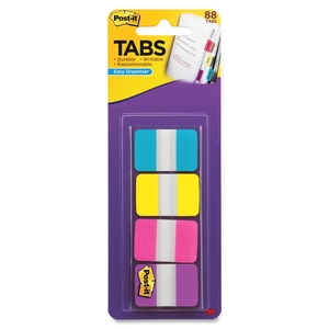 3M 686AYPV1IN Post-it Dispenser Tabs,1"x1.5",88 Tabs,22 ea. AA/YW/PK/VT by Post-it