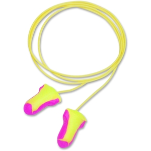 Honeywell International, Inc LL30 Foam Ear Plugs,Reusable,T-Shape,Corded,100/BX,Pink/Yellow by Sperian