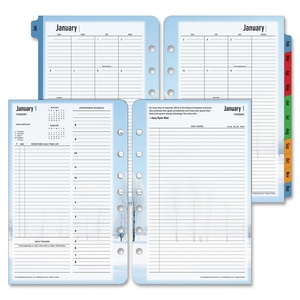 Franklin Covey 37622 Daily Planner Refill,Seasons,Jan-Dec,2PPD,5-1/2"x8-1/2" by Franklin Covey