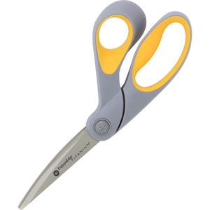 ACME UNITED CORPORATION 14731 ExtremEdge Scissors, Bent, 8", Titanium, Gray/Yellow by Westcott