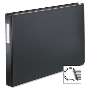 Fellowes, Inc 12112 D-Ring Reference Binder, Hvy-Duty, 1" Cap.,11"x17", BK by Cardinal