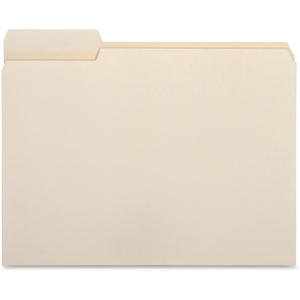 Business Source 16490 File Folder,1/3 Cut Left Tab,1-Ply,3/4" Exp.,Ltr,100/BX,MLA by Business Source