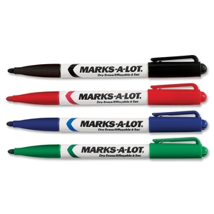 SMEAD MANUFACTURING COMPANY 29860 Dry-Erase Markers, Bullet Tip, Value Pack, 24/PK, AST by Avery