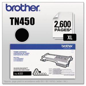 Brother Industries, Ltd TN450 TN450 High-Yield Toner, 2600 Page-Yield, Black by BROTHER INTL. CORP.