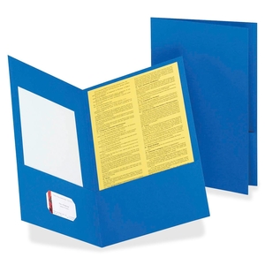 Tops Products 5012720 Twin-Pocket Folder, Legal, 100 Sheet Cap., 25/BX, Lt Blue by Oxford