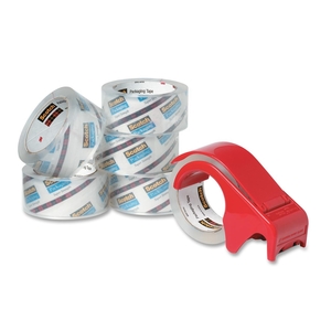 3M 38506DP3 Packing Tape/Dispenser,Value Pack,1-7/8"x164',6/PK,CL by Scotch